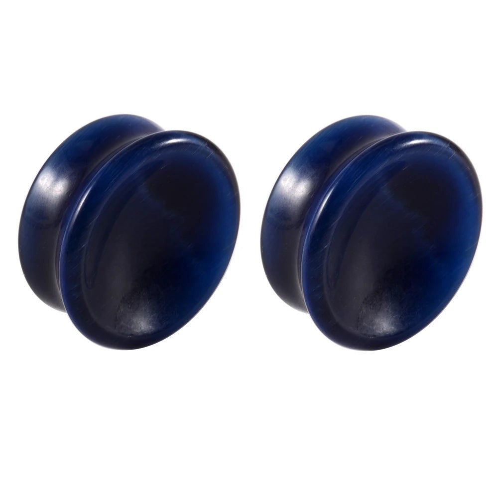 Natural Stone Double Flare Concave Plugz 6-25mm