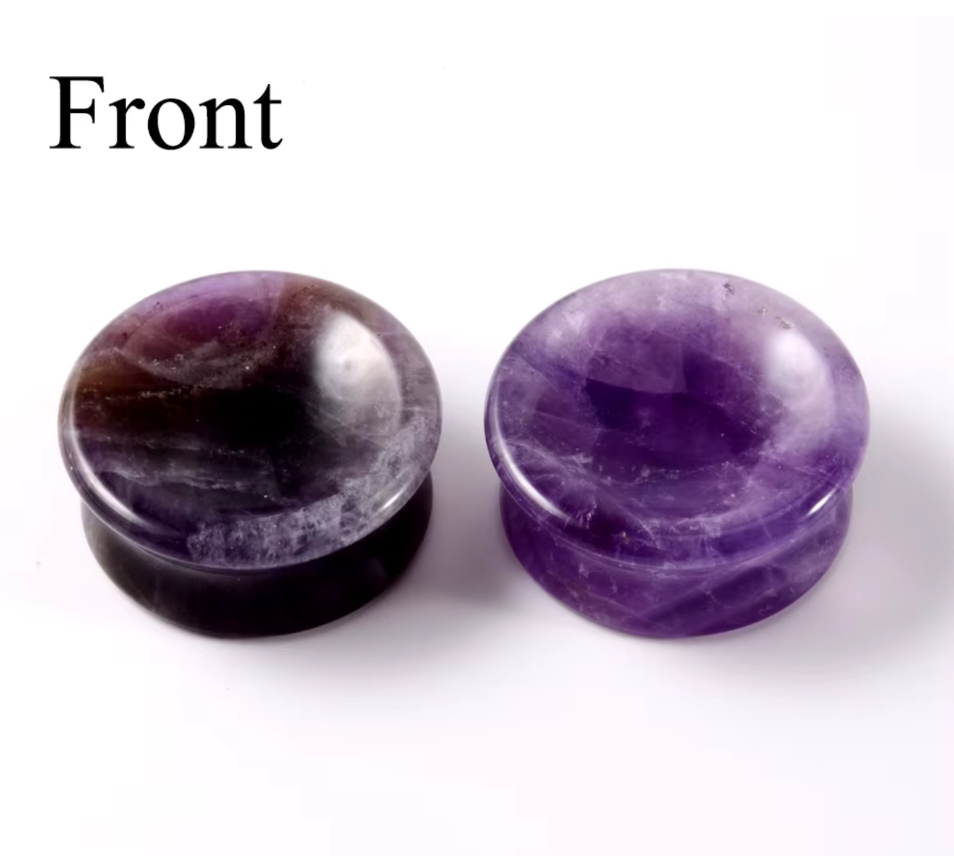 Natural Stone Double Flare Concave Plugz 6-25mm