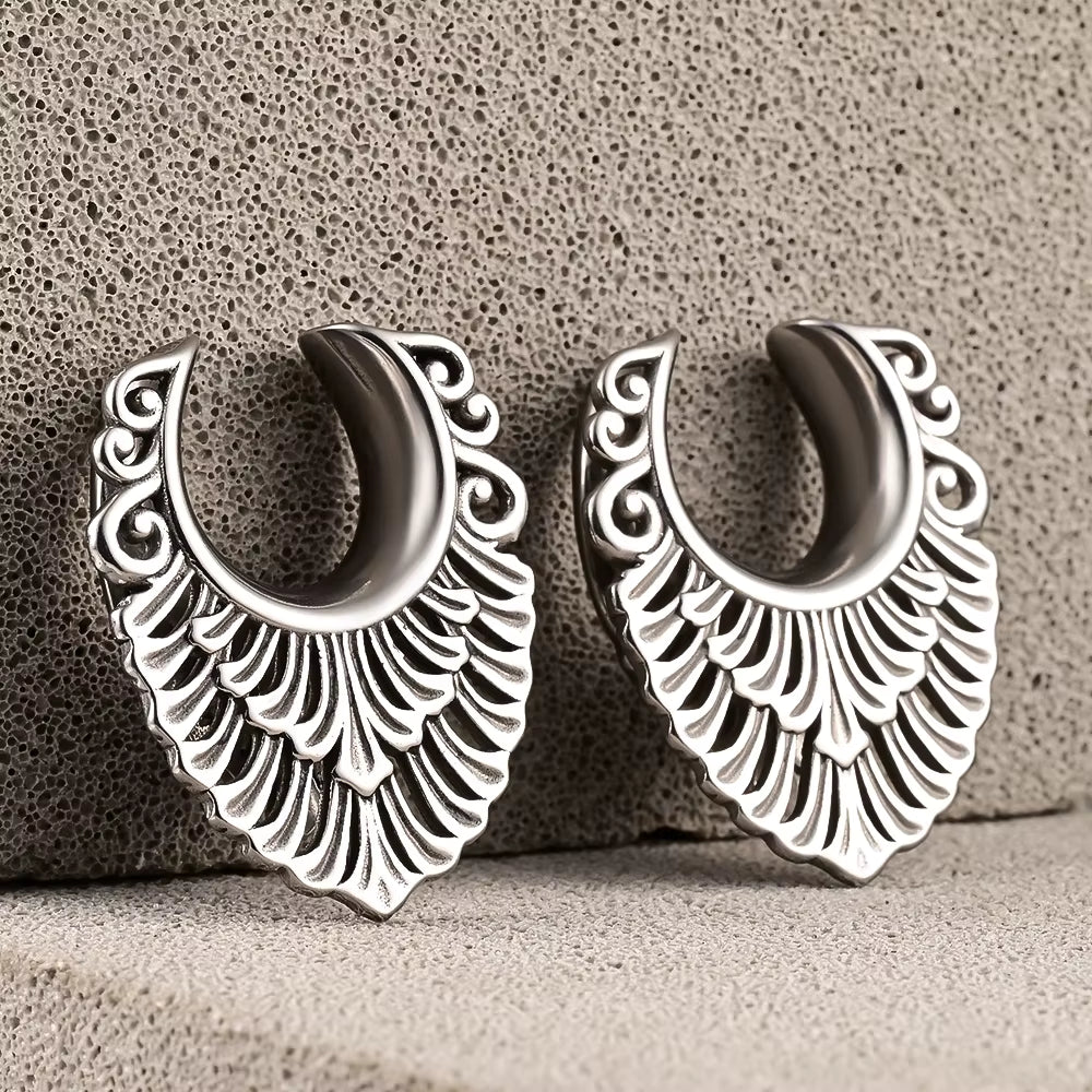 Elegant Leaf Design Saddle Tunnels 8-25mm