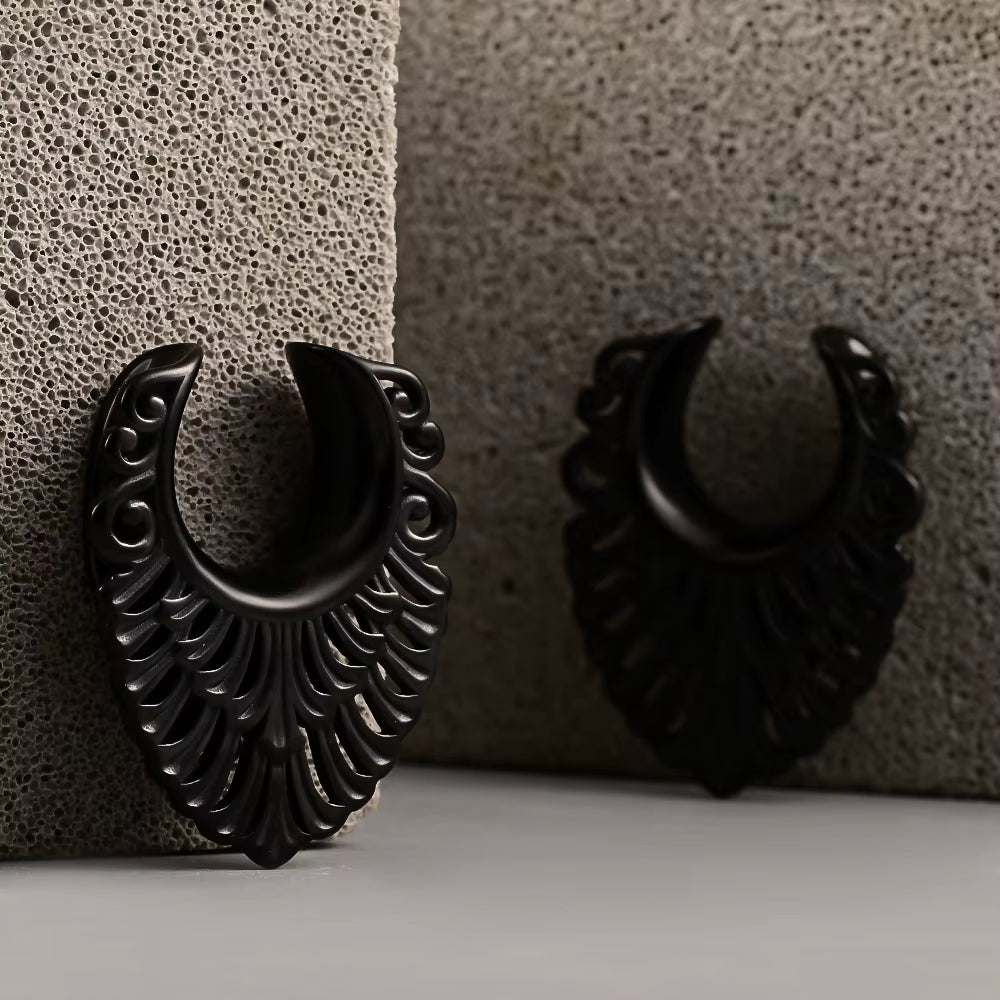 Elegant Leaf Design Saddle Tunnels 8-25mm