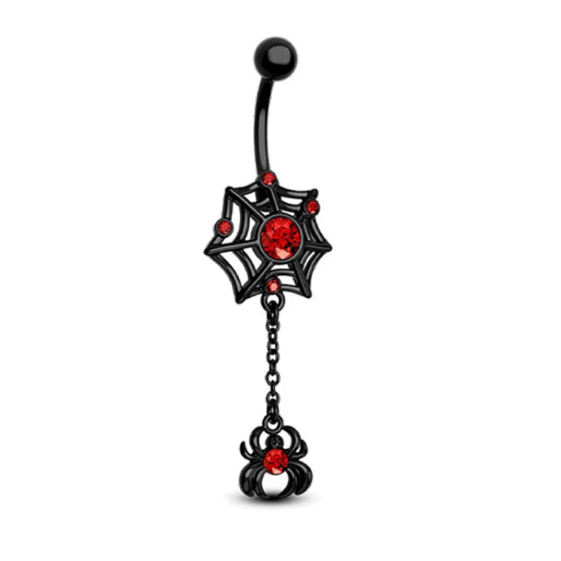Skeleton Bat Belly Ring 14g