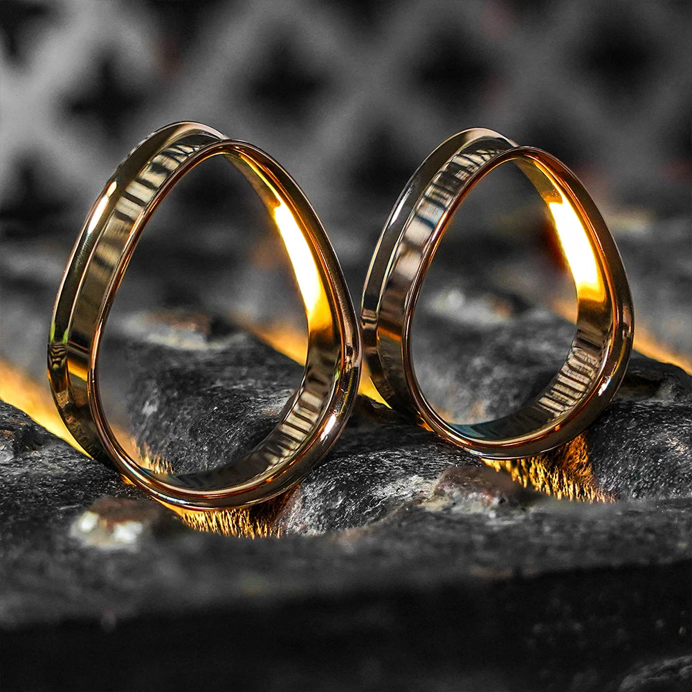 Water Drop Double Flared Tunnels 8-30mm