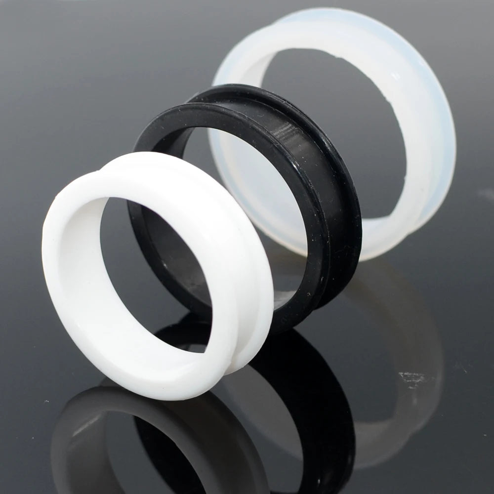 Large Sizes Silicone Double Flared Tunnels 10-76mm