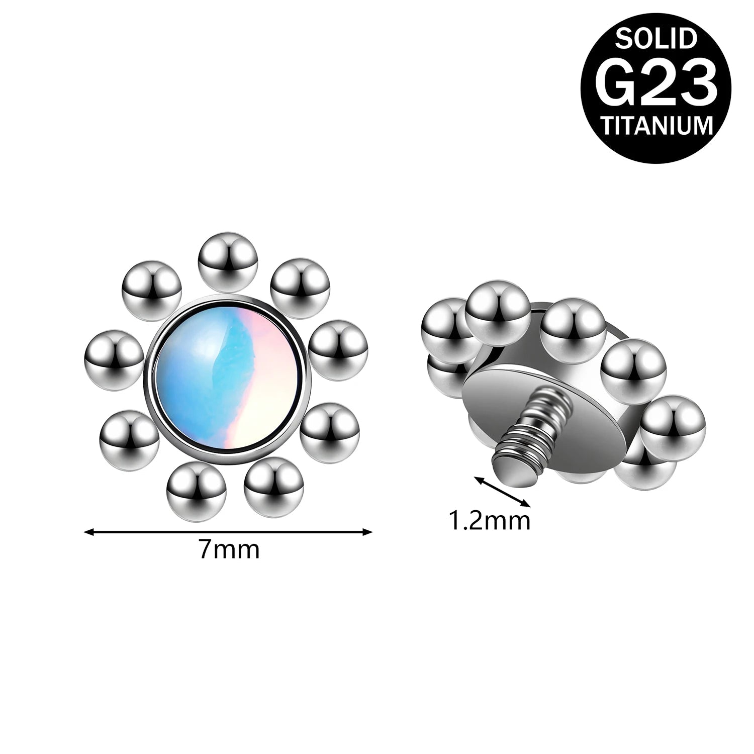 Titanium Micro Dermal Top 16g Multiple styles