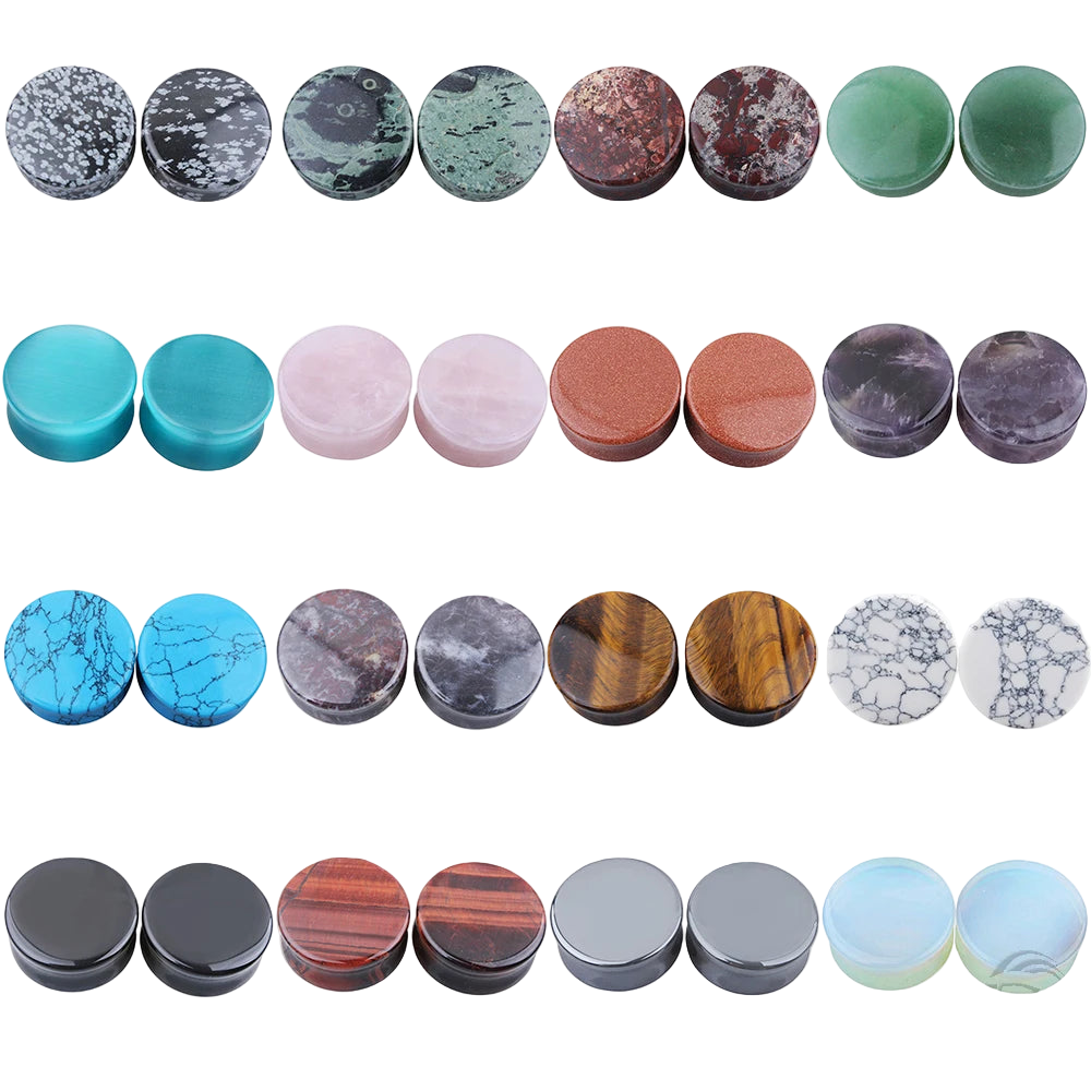 Natural Stone Plugz 5-25mm