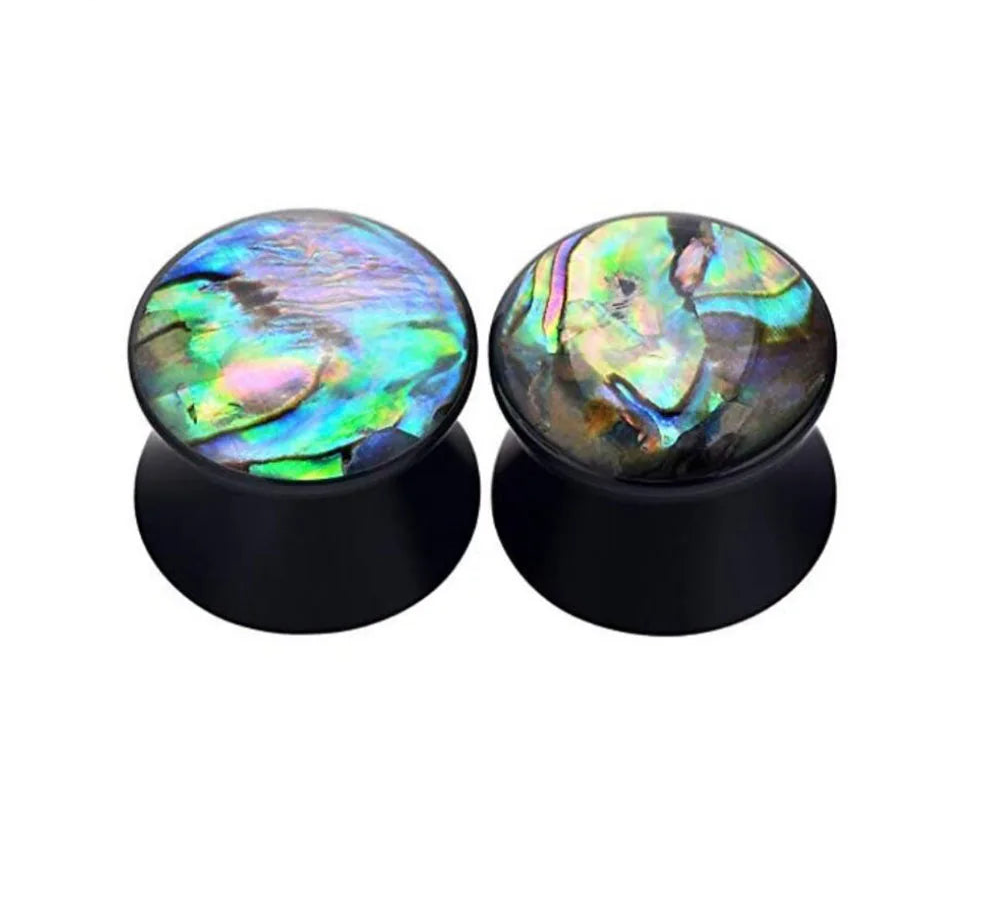Abalone Shell Plugz 8-25mm