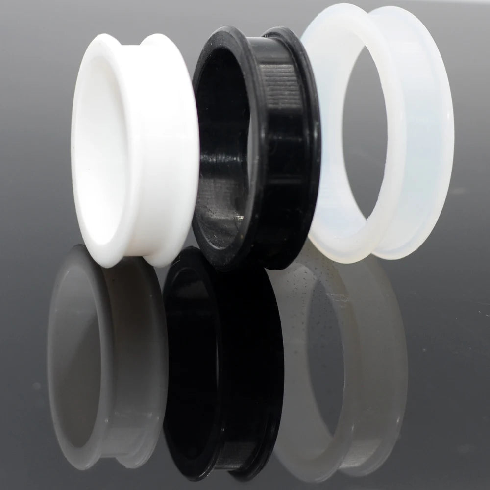 Large Sizes Silicone Double Flared Tunnels 10-76mm