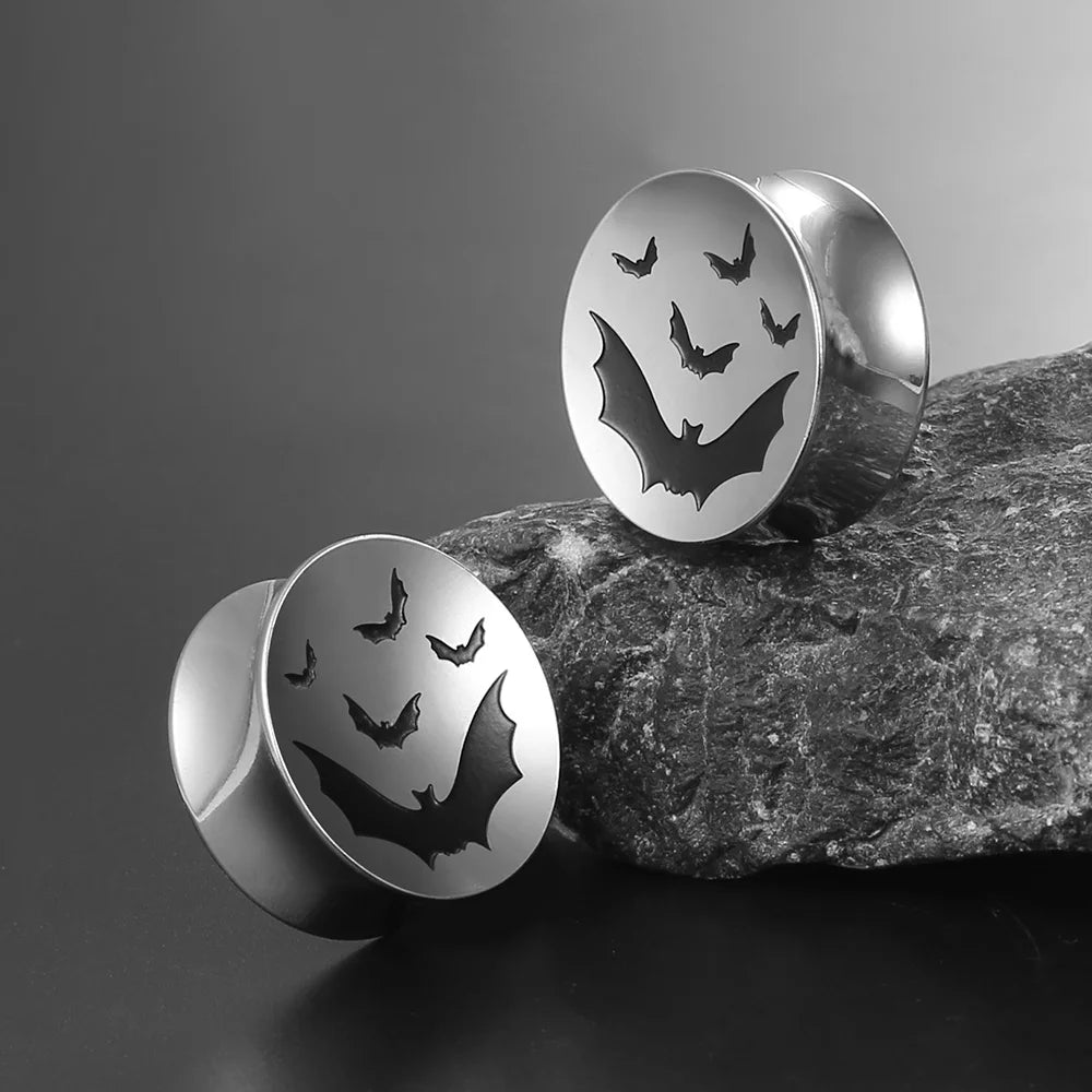 Bat Surgical Steel Plugs 8-25mm