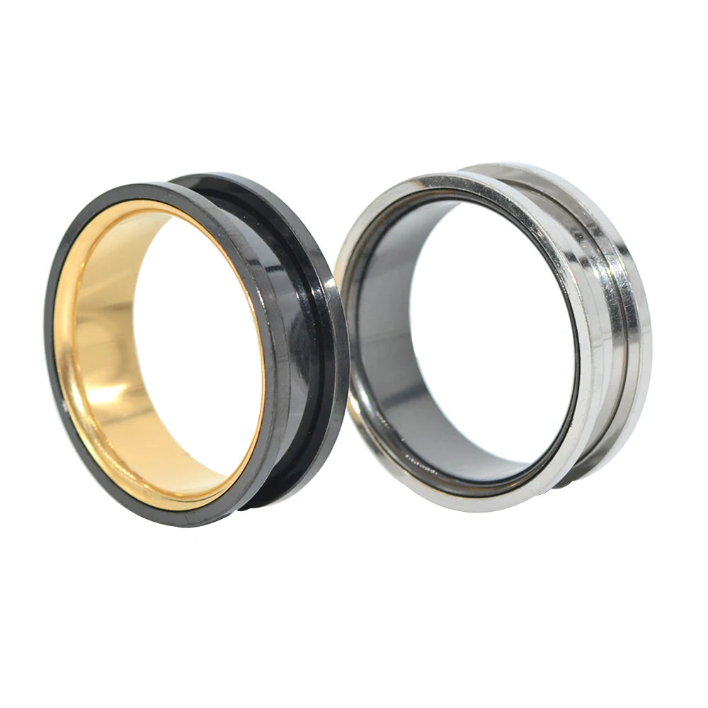 Dual Color Screw-On Threaded Tunnels 6-30mm