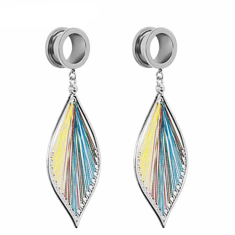 Weave Leaf Dangle Tunnels 6-25mm