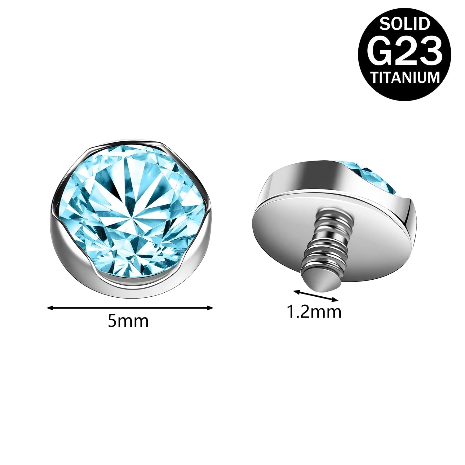 Titanium Micro Dermal Top 16g Multiple styles