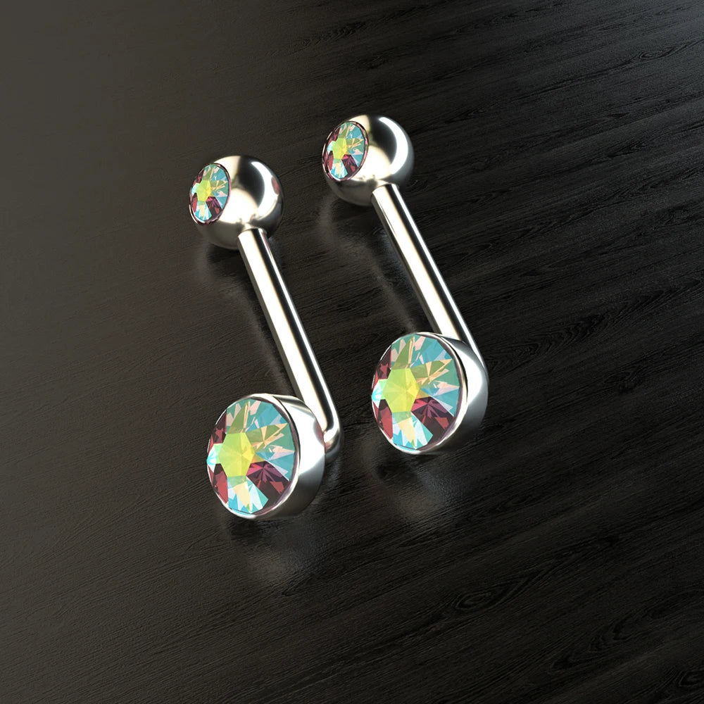 Titanium Christina Vertical Hood Barbell 14g