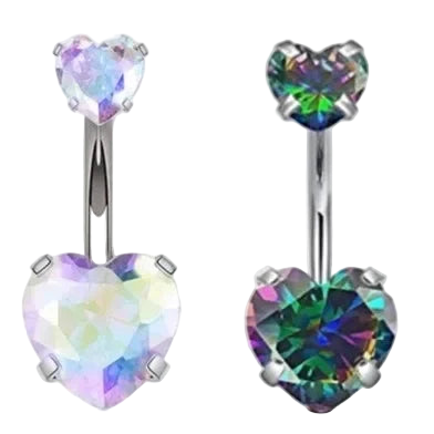 Gemstone Belly Button Ring 14g