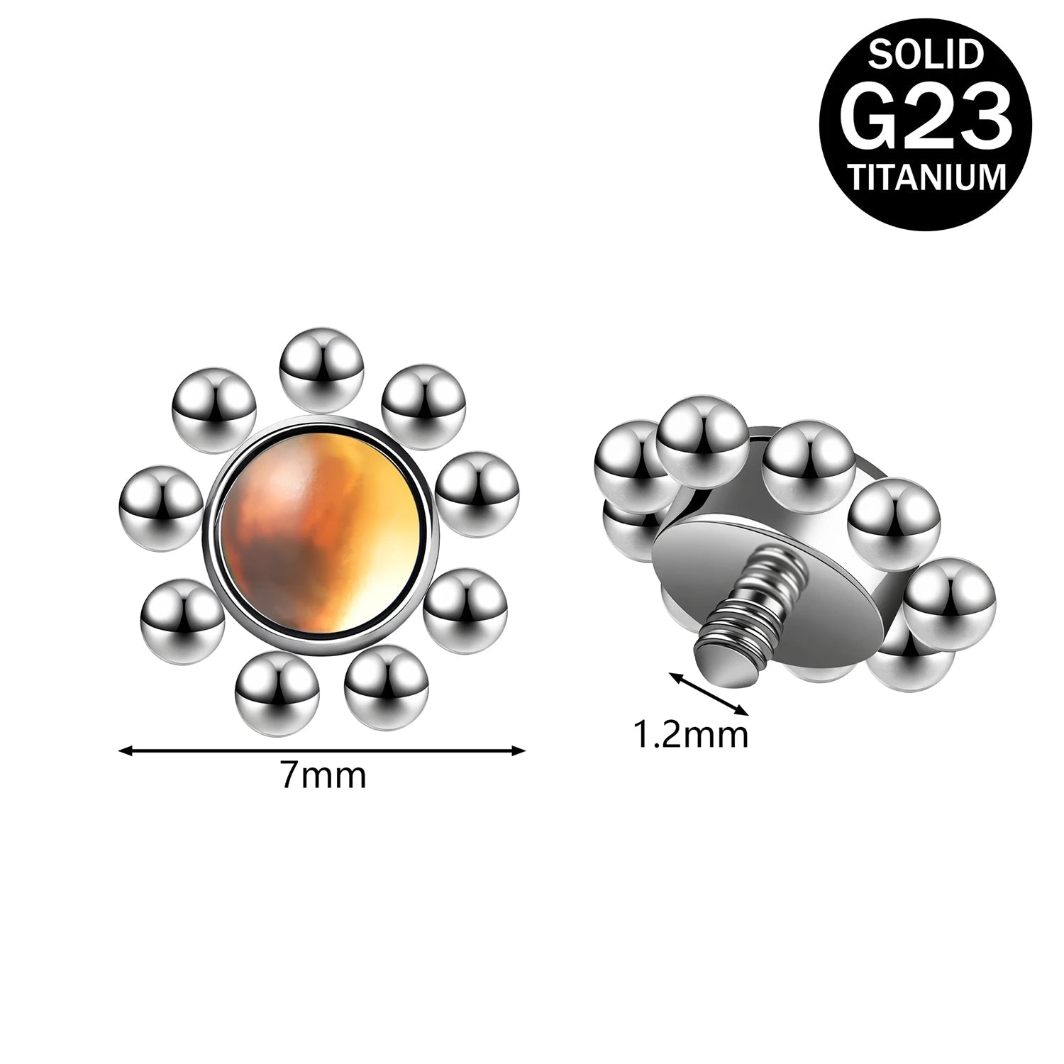 Titanium Micro Dermal Top 16g Multiple styles