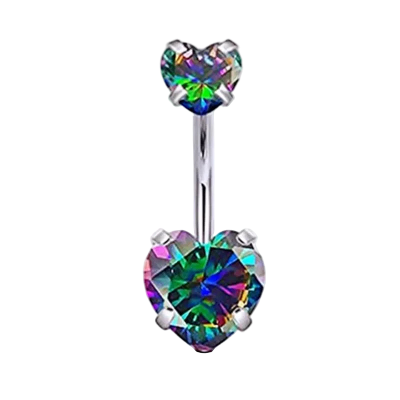 Gemstone Belly Button Ring 14g