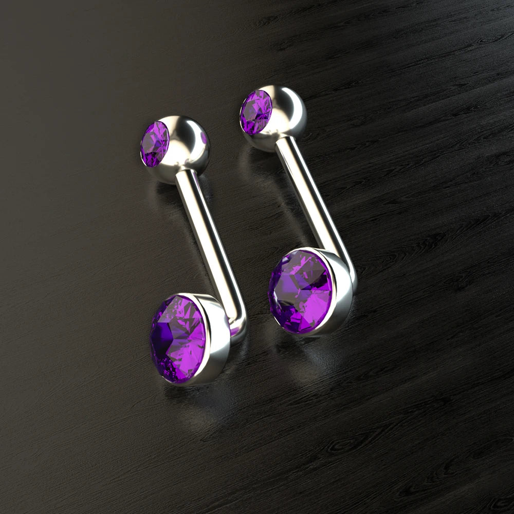 Titanium Christina Vertical Hood Barbell 14g