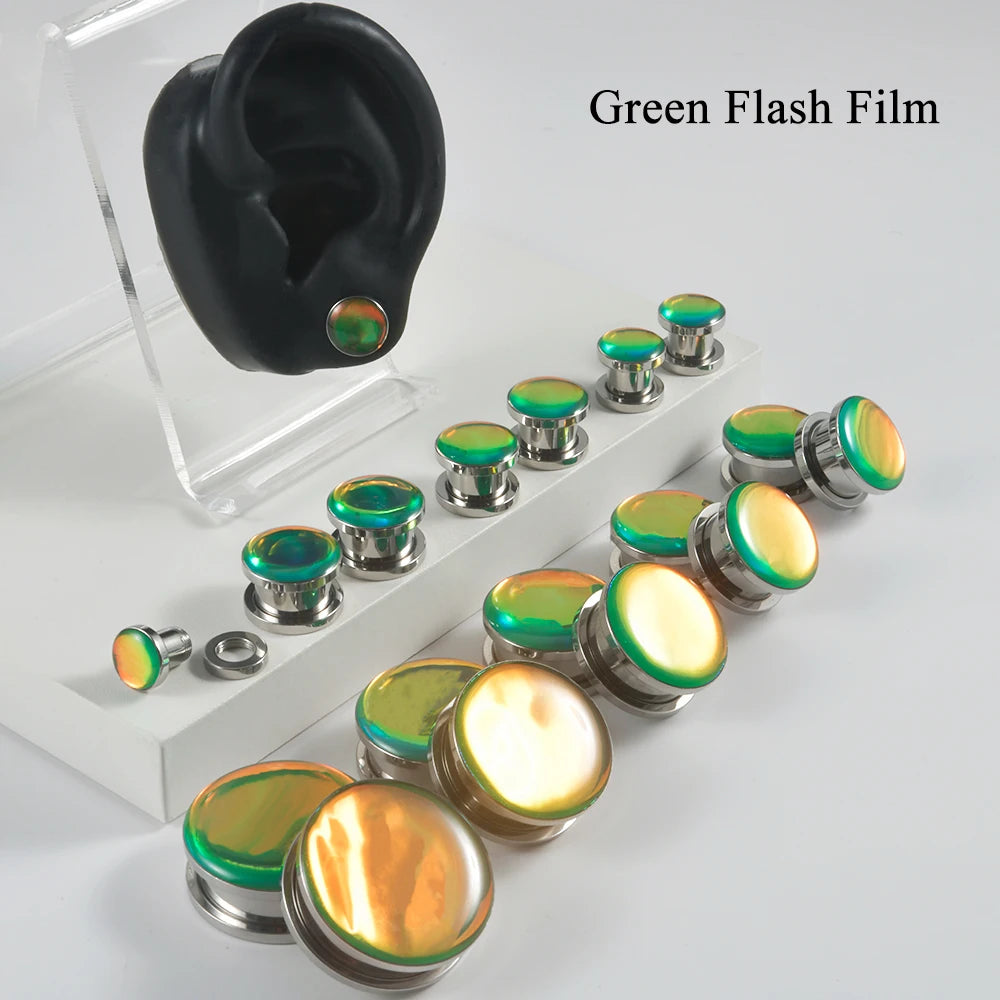Twist-On Colorful Flash Film Plugz 6-25mm