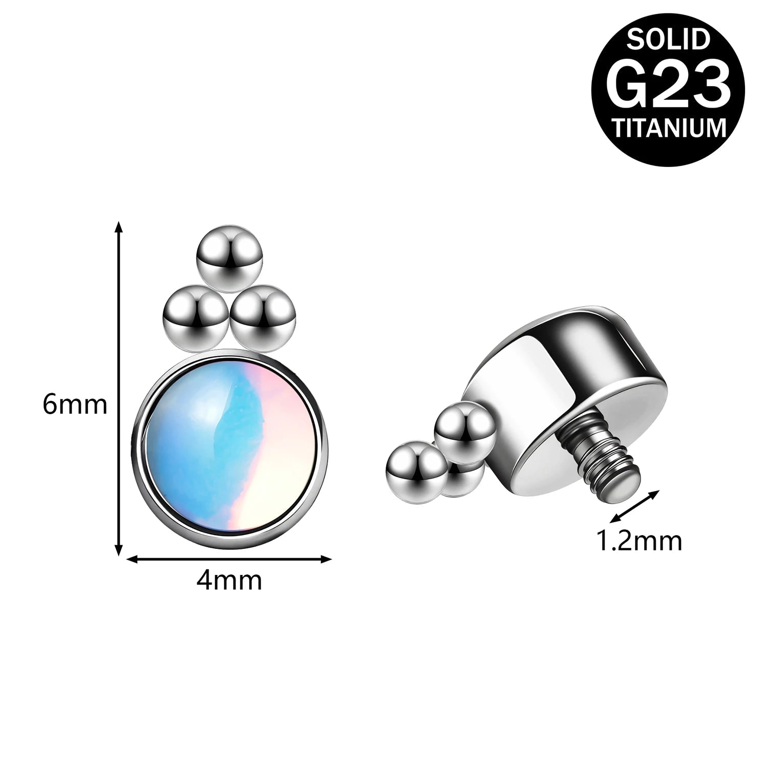 Titanium Micro Dermal Top 16g Multiple styles