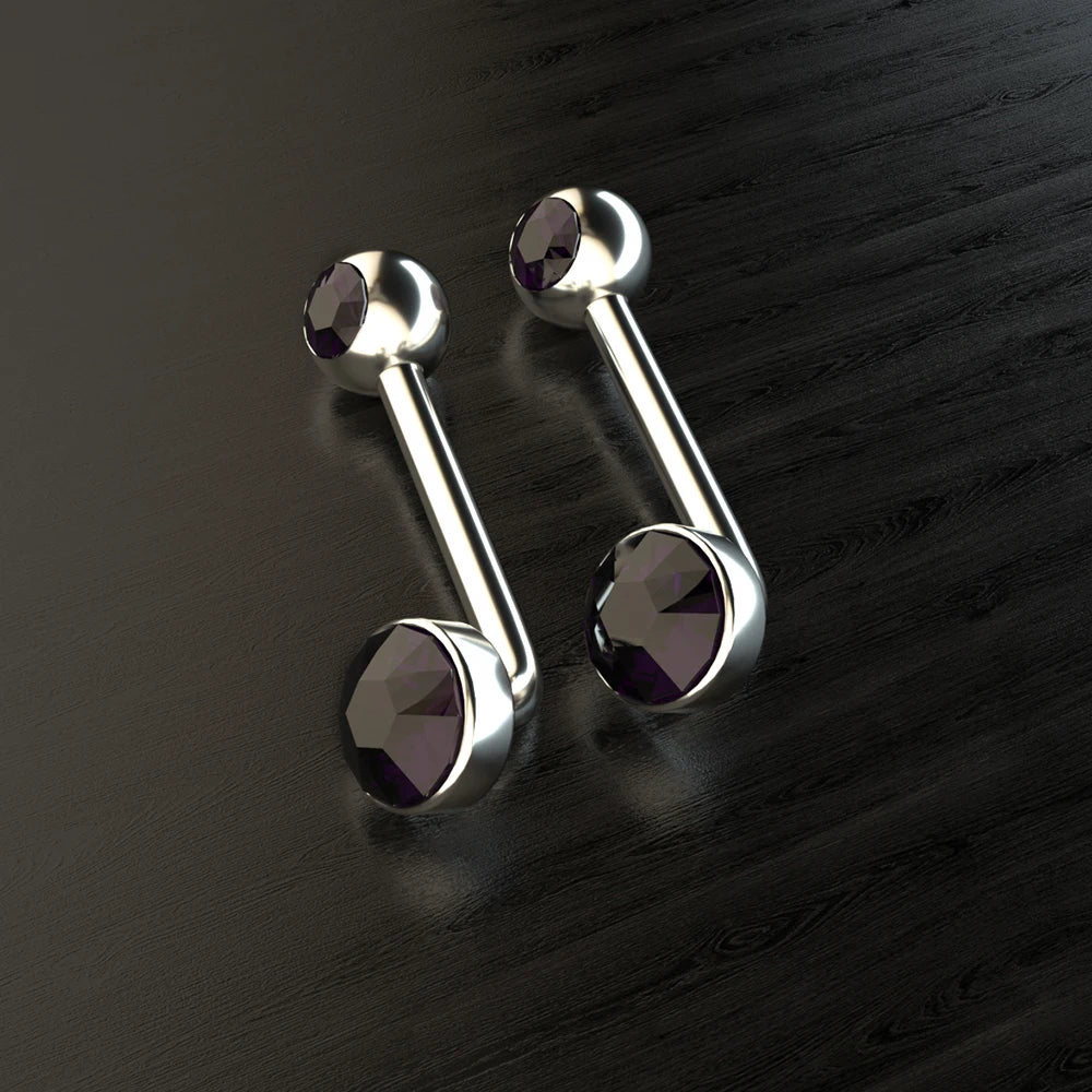 Titanium Christina Vertical Hood Barbell 14g