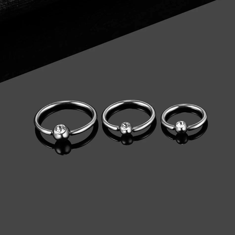 1PC Titanium Ball Closure Ring 16g
