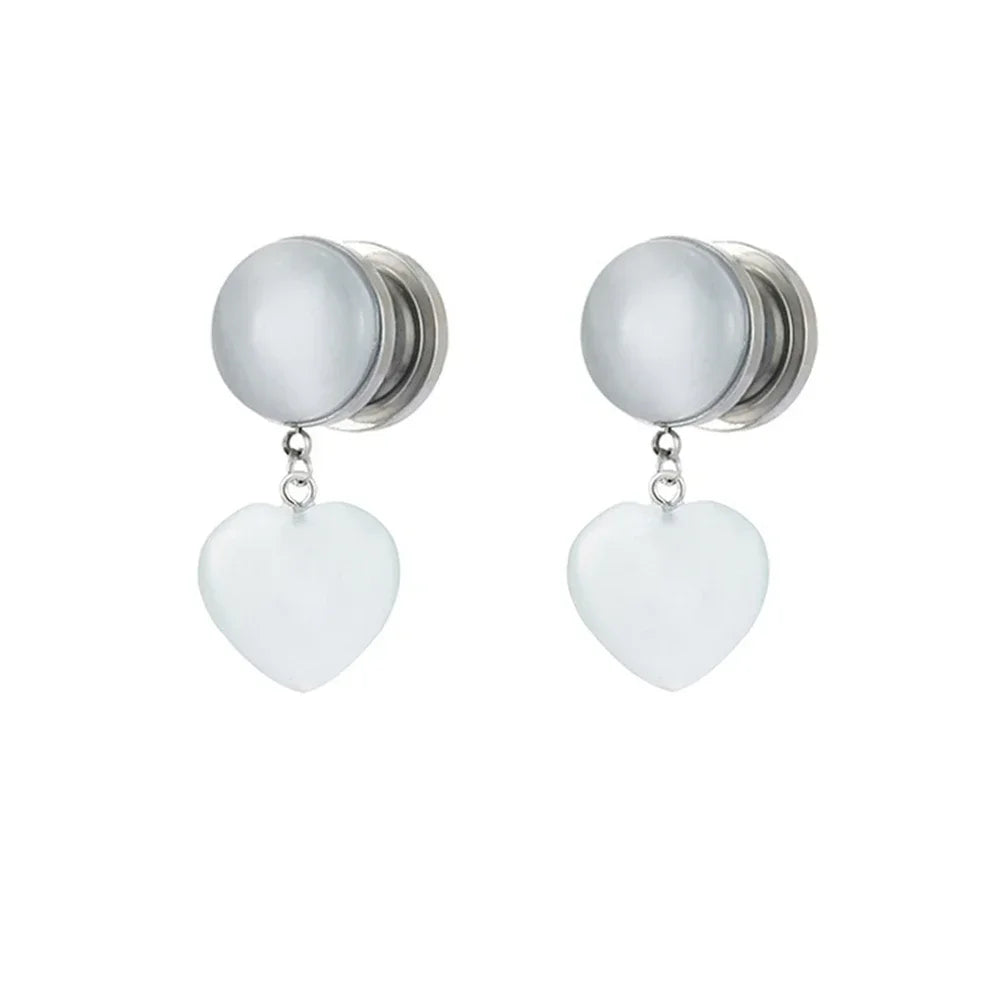 White Stone Plugz Hangers 6-20mm