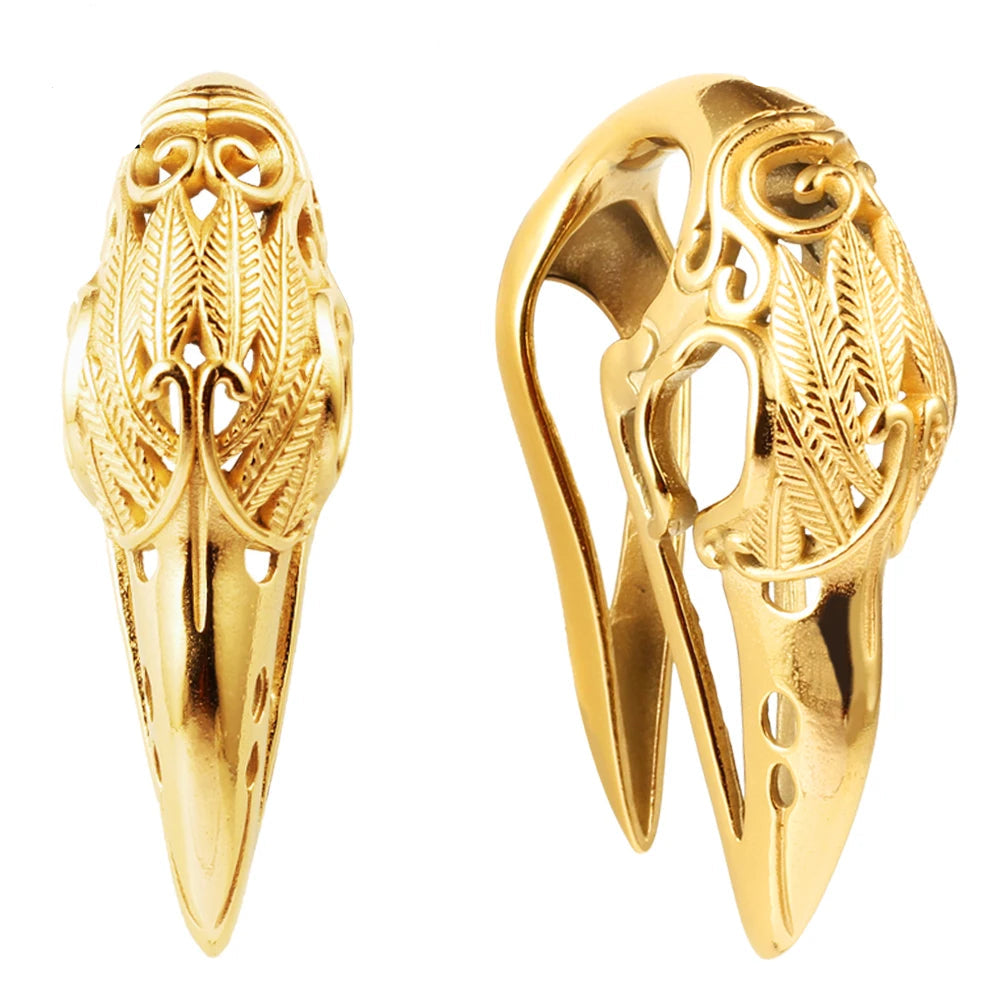 Bird Skull Weights Silver, Gold, Black 14mm