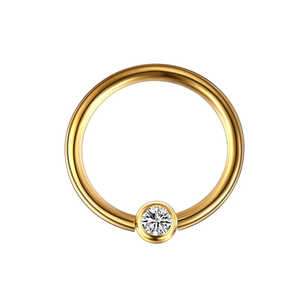 1PC Titanium Ball Closure Ring 16g