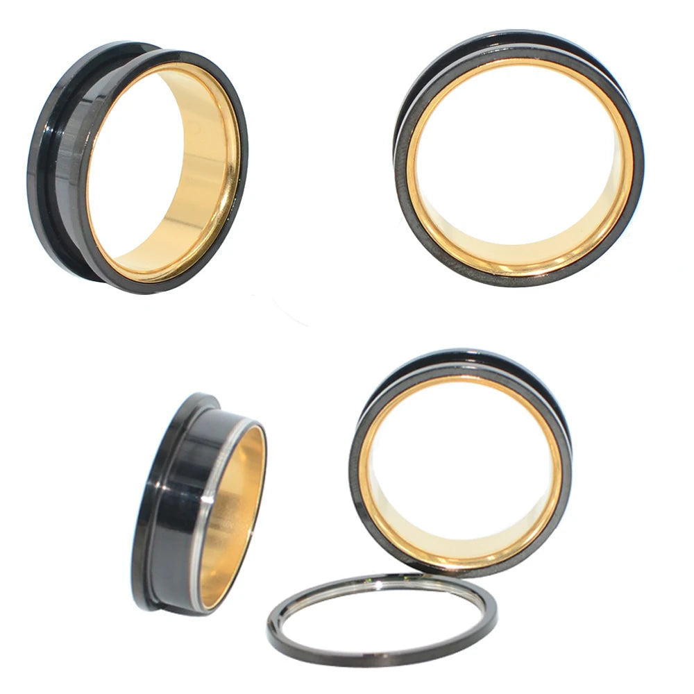 Dual Color Screw-On Threaded Tunnels 6-30mm