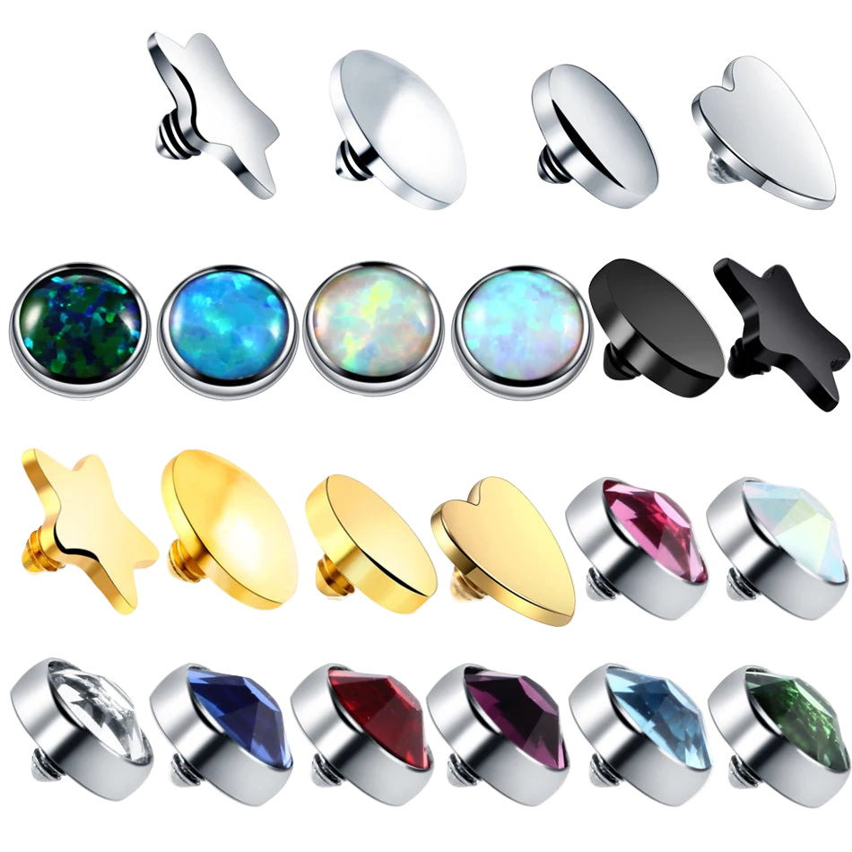 4mm Titanium Micro Dermal Top 14G