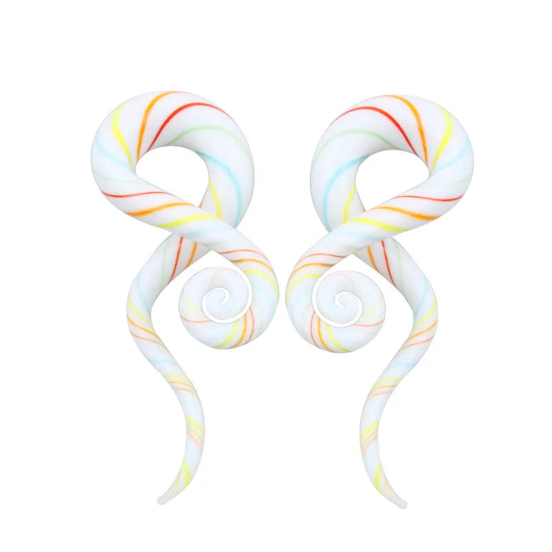 Handmade Glass Spiral Taper Hangers 5-12mm