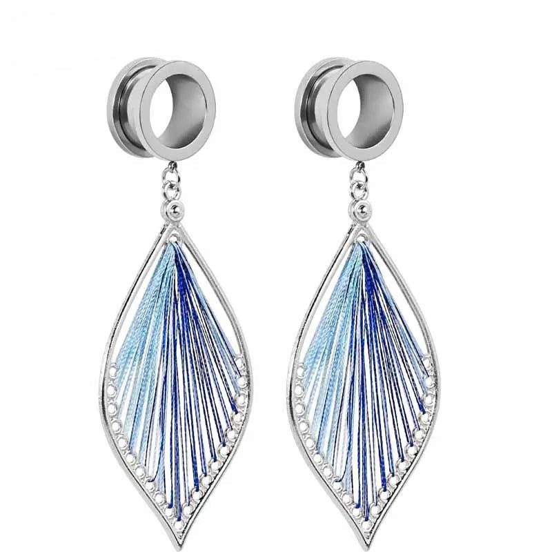 Weave Leaf Dangle Tunnels 6-25mm