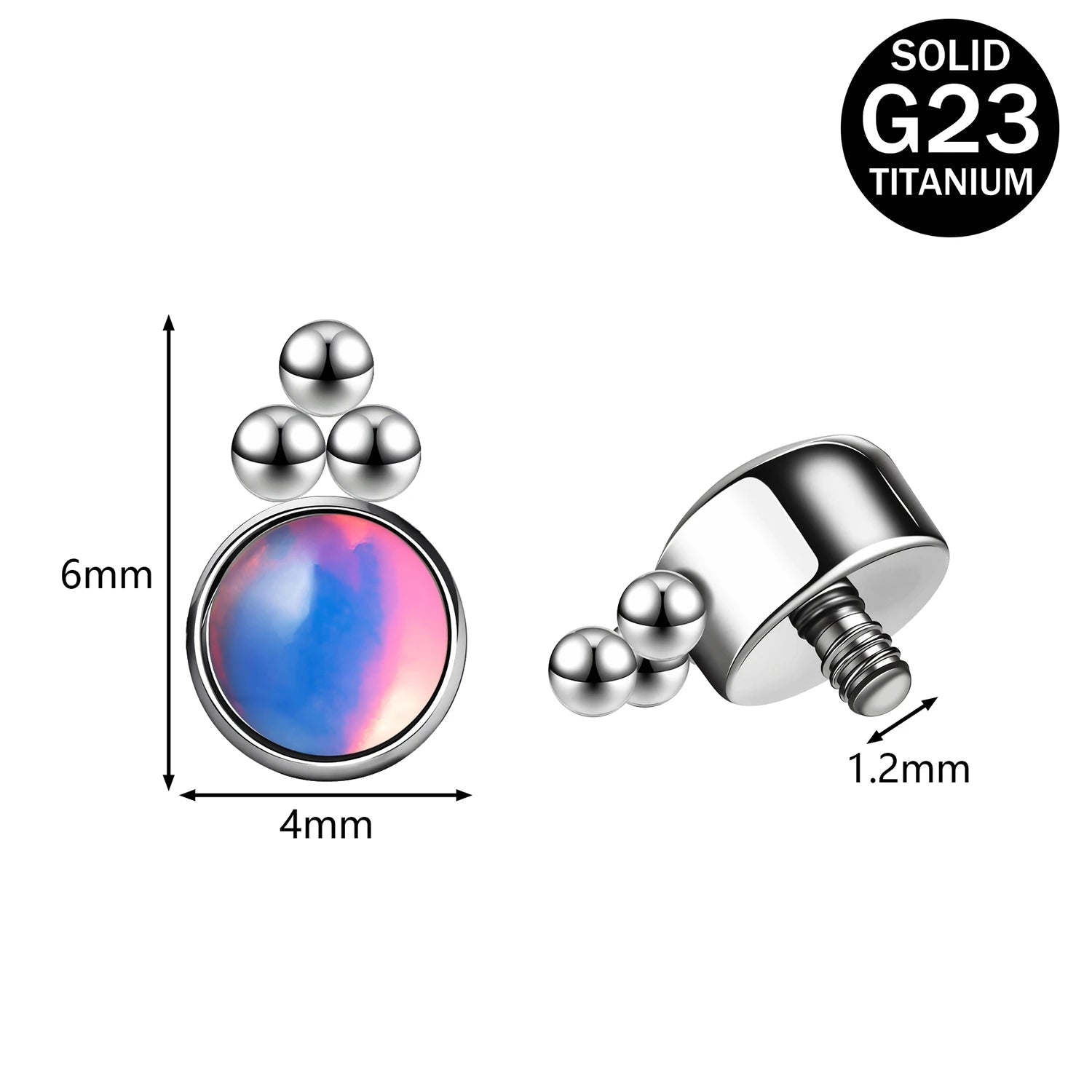 Titanium Micro Dermal Top 16g Multiple styles
