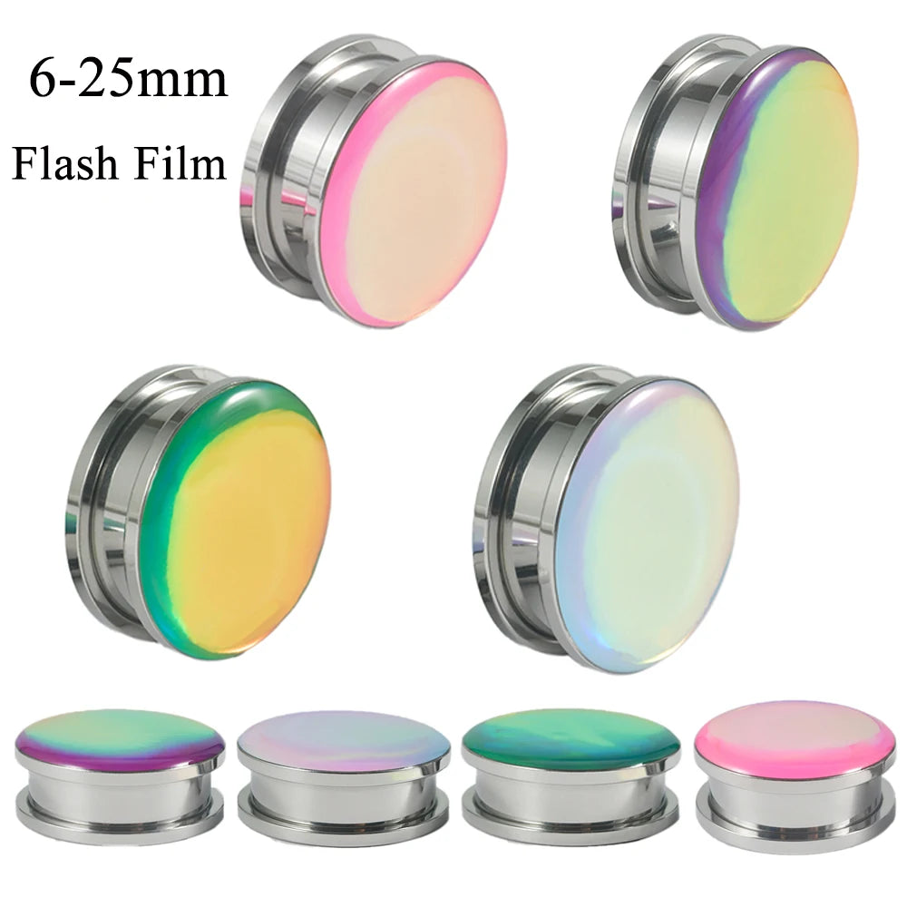 Twist-On Colorful Flash Film Plugz 6-25mm